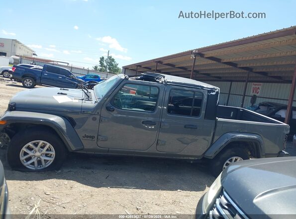 1C6HJTAG6PL554124 2023 JEEP GLADIATOR Gray Սալոնի 360 աստիճան տեսք