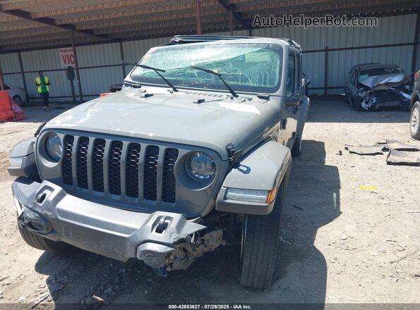 1C6HJTAG6PL554124 2023 JEEP GLADIATOR Gray Առջևի ձախ երեք քառորդ տեսարան