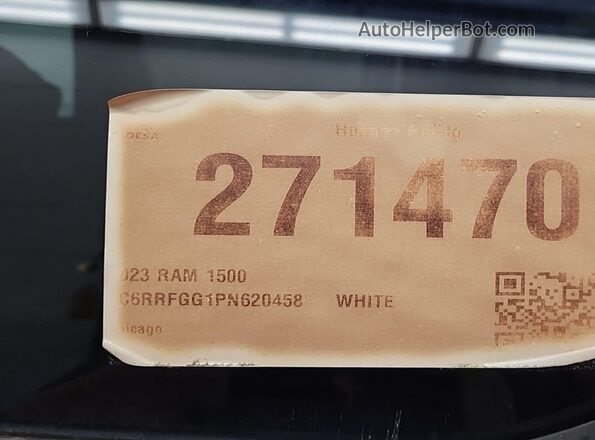 1C6RRFGG1PN620458 2023 RAM 1500  Tył prawy