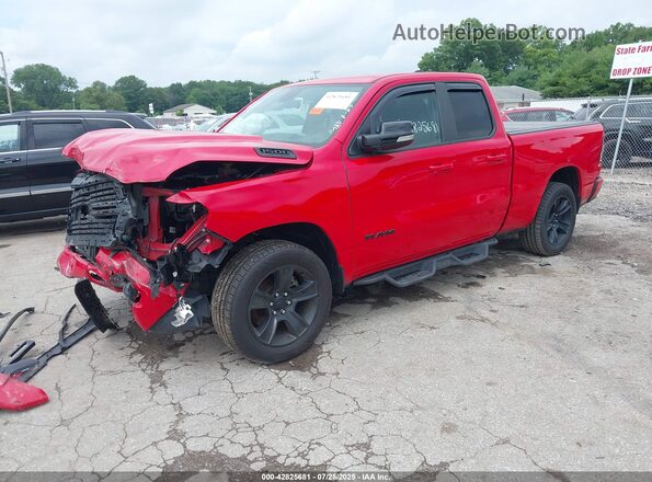 1C6SRFBT7MN741934 2021 RAM 1500 Red Front left