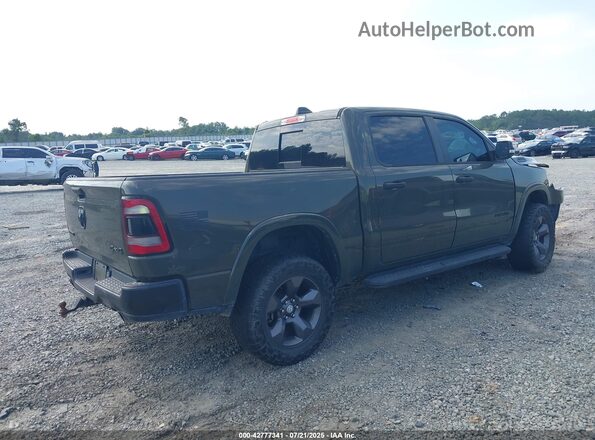1C6SRFFT1MN669459 2021 RAM 1500 Green Trasero derecho