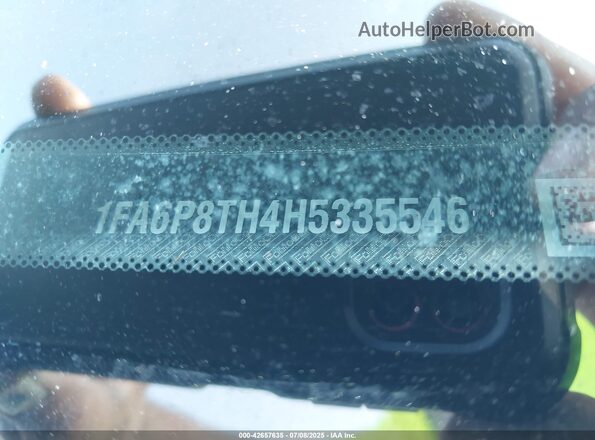 1FA6P8TH4H5335546 2017 FORD MUSTANG Blue Շարժիչի բաժամունքի տեսք
