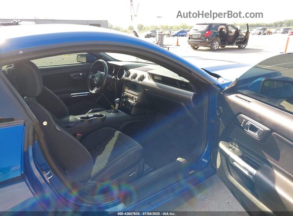 1FA6P8TH4H5335546 2017 FORD MUSTANG Blue Սալոնի դիմացի տեսք