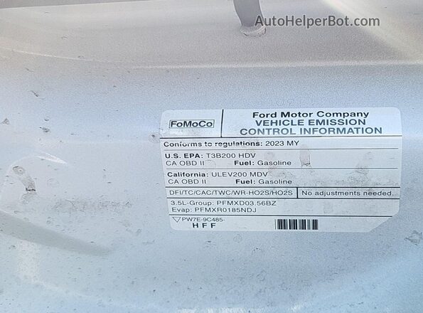 1FBAX9CG3PKC04601 2023 FORD PASSENGER  Շարժիչի բաժամունքի տեսք