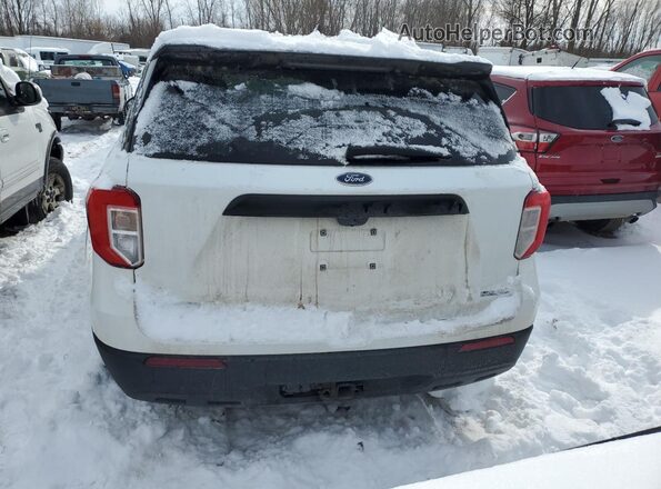 1FM5K8AB7MGA07616 2021 FORD FORD EXPLORER Белый Вид сзади