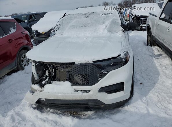 1FM5K8AB7MGA07616 2021 FORD FORD EXPLORER Белый Вид спереди