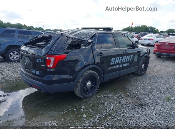 1FM5K8ARXHGE00772 2017 FORD POLICE INTERCEPTOR Черный Задняя правая четверть