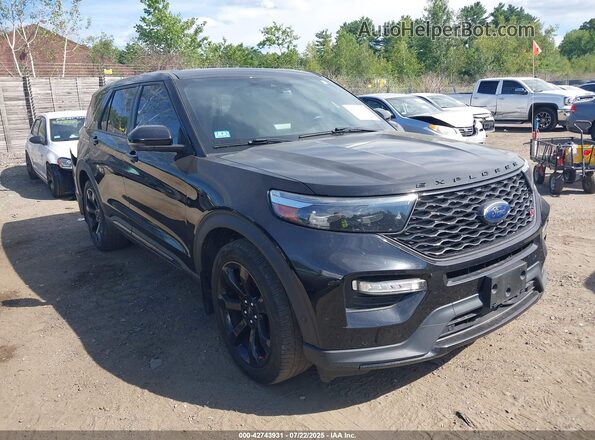 1FM5K8GC1MGA34519 2021 FORD FORD EXPLORER Черный Вид задней части салона