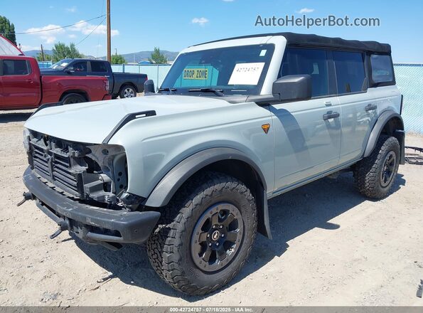 1FMEE5DH3NLA71103 2022 FORD BRONCO Gray Առջևի ձախ երեք քառորդ տեսարան
