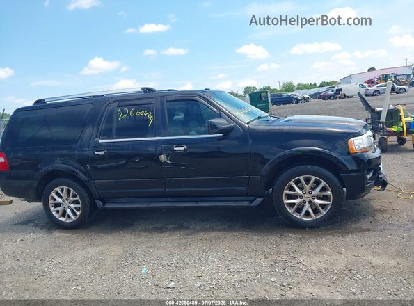 1FMJK2AT2HEA12440 2017 FORD EXPEDITION EL Black უკანა სალონის ხედი