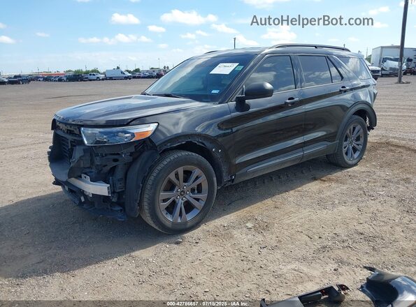 1FMSK7DH8MGC49943 2021 FORD FORD EXPLORER Черный Передняя левая четверть