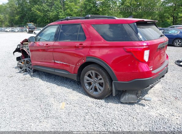 1FMSK8DH2MGA21667 2021 FORD FORD EXPLORER Red Rear left