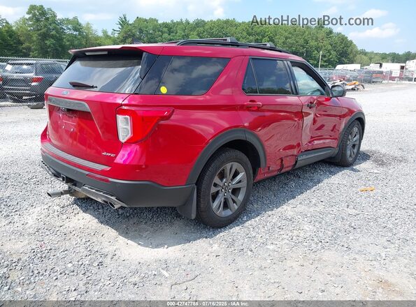 1FMSK8DH2MGA21667 2021 FORD FORD EXPLORER Red Rear right