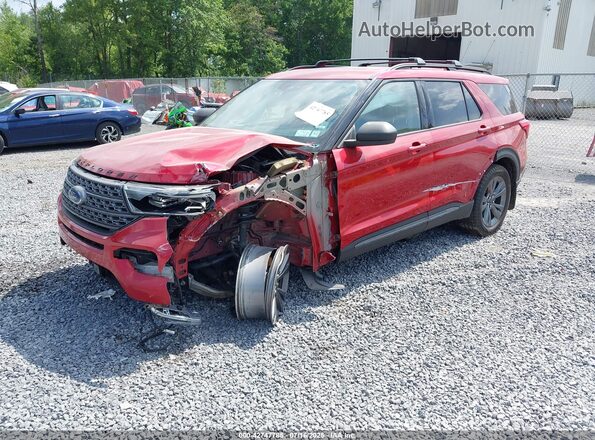 1FMSK8DH2MGA21667 2021 FORD FORD EXPLORER Red Front left