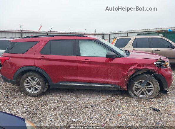 1FMSK8DHXLGC27284 2020 FORD FORD EXPLORER Red უკანა სალონის ხედი