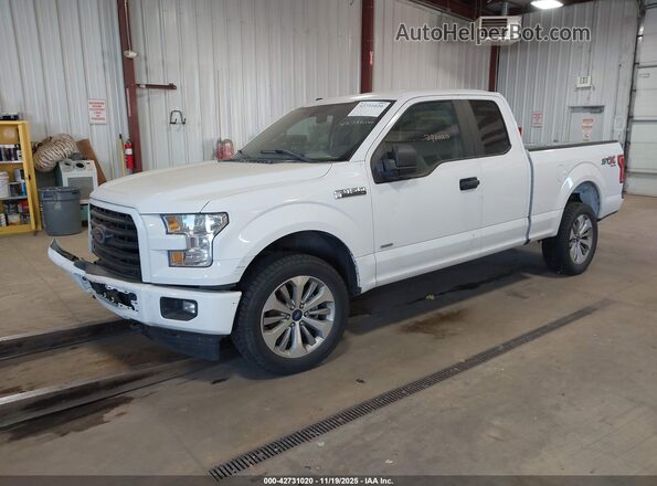 1FTEX1EP3HKE16850 2017 FORD F150 White Առջևի ձախ երեք քառորդ տեսարան