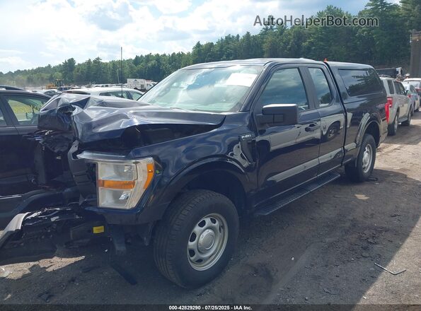 1FTEX1EP4MFD03122 2021 FORD F150 Black Передня ліва чверть