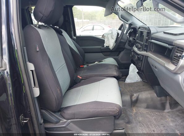 1FTEX1EP4MFD03122 2021 FORD F150 Black Вид салону спереду