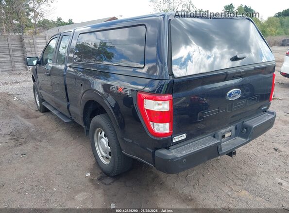 1FTEX1EP4MFD03122 2021 FORD F150 Black Задня ліва чверть