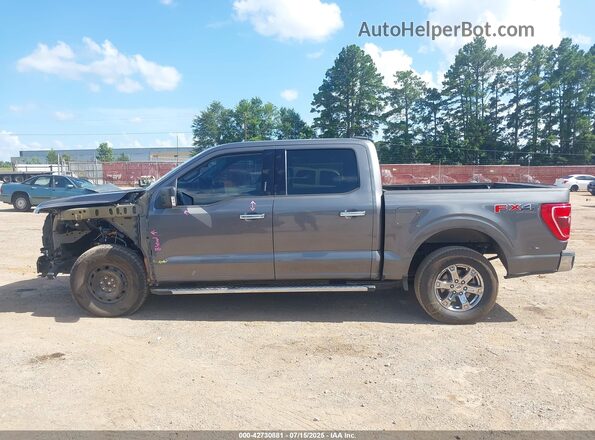 1FTFW1E87MKE53443 2021 FORD F150 Gray 