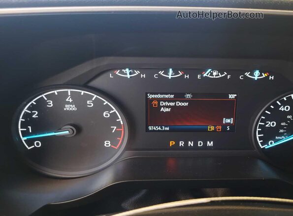 1FTFX1E50MKF07538 2021 FORD F150  Вид щитка приладів