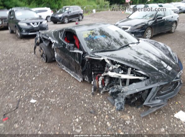 1G1YC2D4XM5110199 2021 CHEVROLET CORVETTE Black Widok z przodu