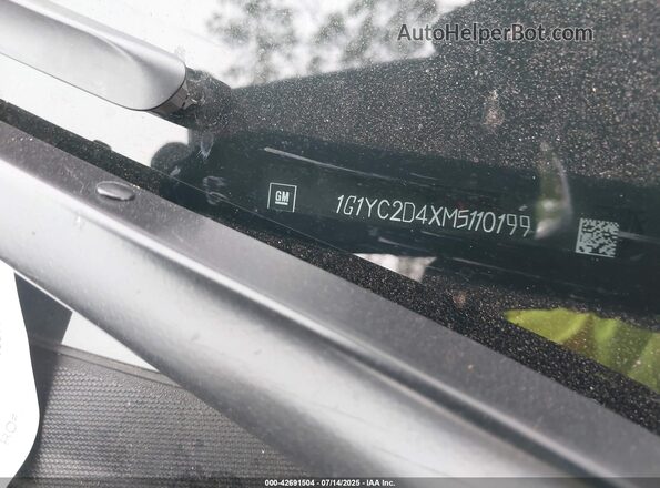 1G1YC2D4XM5110199 2021 CHEVROLET CORVETTE Black Widok komory silnika
