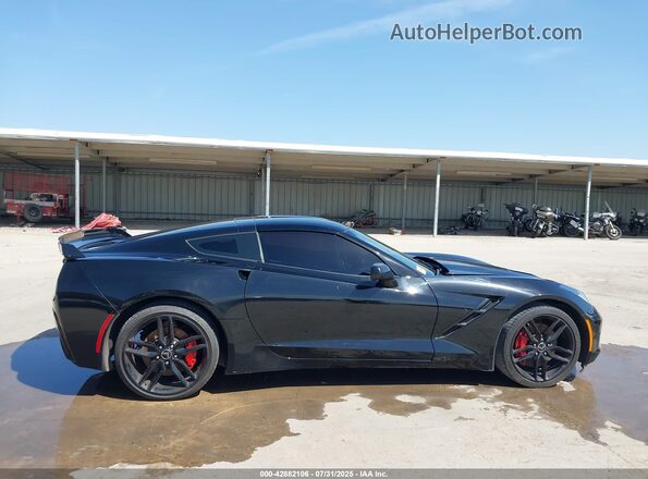 1G1YH2D70H5111704 2017 CHEVROLET CORVETTE Black Rear interior view