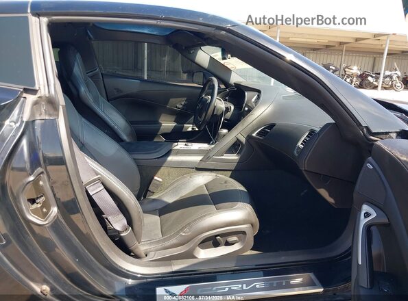 1G1YH2D70H5111704 2017 CHEVROLET CORVETTE Black Front interior view