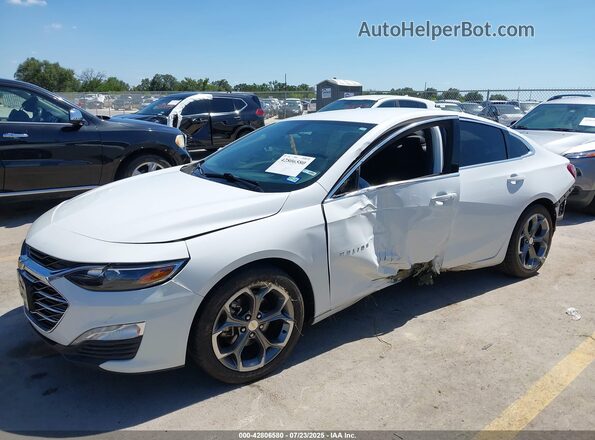1G1ZD5ST0MF073980 2021 CHEVROLET MALIBU Белый Передняя левая четверть