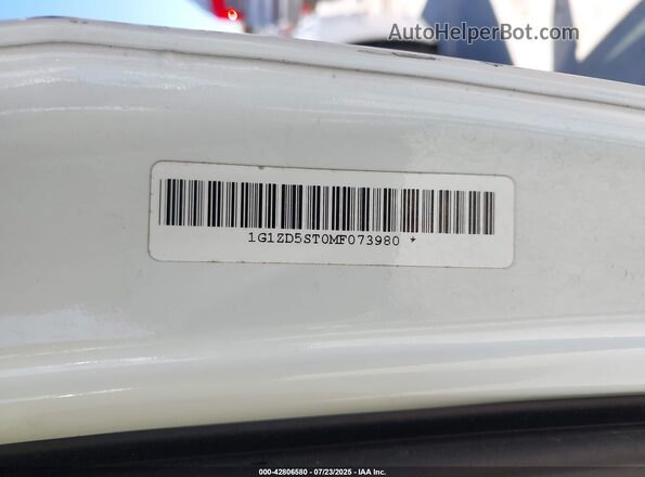 1G1ZD5ST0MF073980 2021 CHEVROLET MALIBU Белый Вид подкапотного пространства