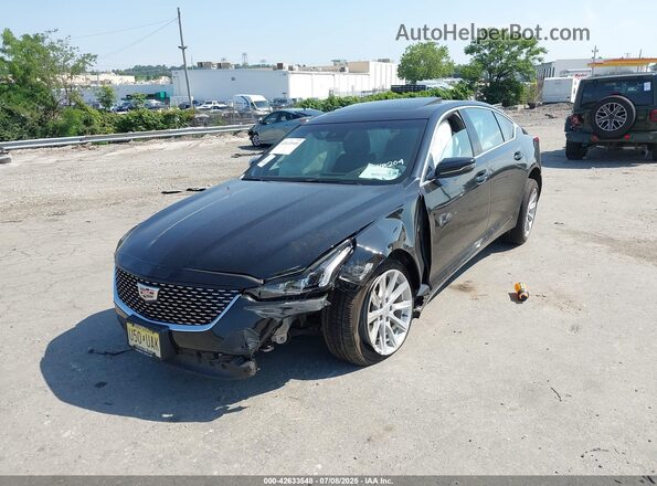 1G6DX5RKXR0121343 2024 CADILLAC CT5 Black Առջևի ձախ երեք քառորդ տեսարան