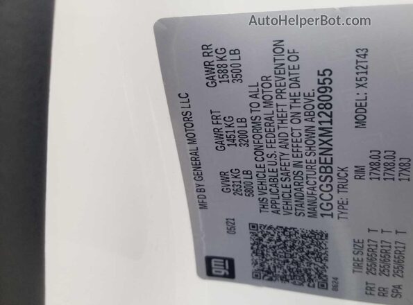 1GCGSBENXM1280955 2021 CHEVROLET COLORADO  