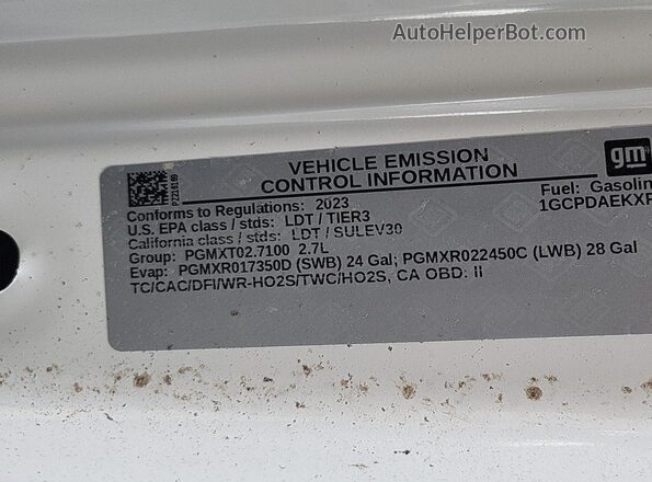 1GCPDAEKXPZ216169 2023 CHEVROLET SILVERADO  