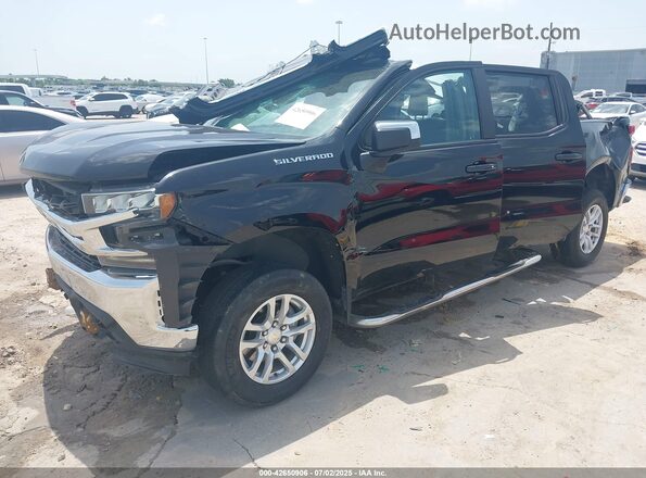 1GCPWCED9MZ106829 2021 CHEVROLET SILVERADO Black Առջևի ձախ երեք քառորդ տեսարան