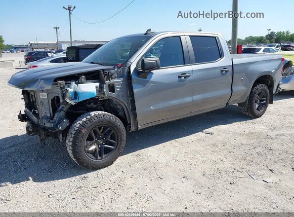 1GCPYCEF3MZ156816 2021 CHEVROLET SILVERADO Gray Առջևի ձախ երեք քառորդ տեսարան