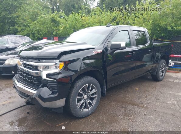 1GCUDDEDXNZ588176 2022 CHEVROLET SILVERADO Black Vista tres cuartos delantera izquierda