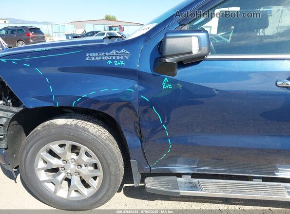1GCUYHEDXMZ282198 2021 CHEVROLET SILVERADO Blue 