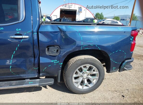 1GCUYHEDXMZ282198 2021 CHEVROLET SILVERADO Blue 