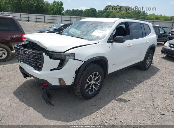 1GKENPKS2RJ181855 2024 GMC ACADIA White წინა მარცხენა ხედი სამი მეოთხედიდან