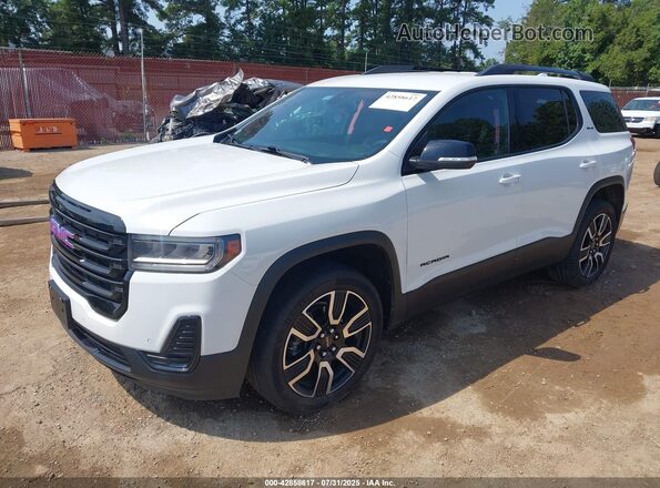 1GKKNKLSXMZ170794 2021 GMC ACADIA White Przód lewy