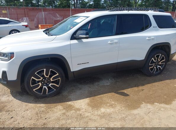 1GKKNKLSXMZ170794 2021 GMC ACADIA White Widok wnętrza 360 stopni