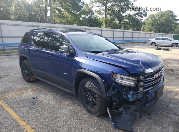 1GKKNLLS3PZ203161 2023 GMC ACADIA Blue Delantero derecho