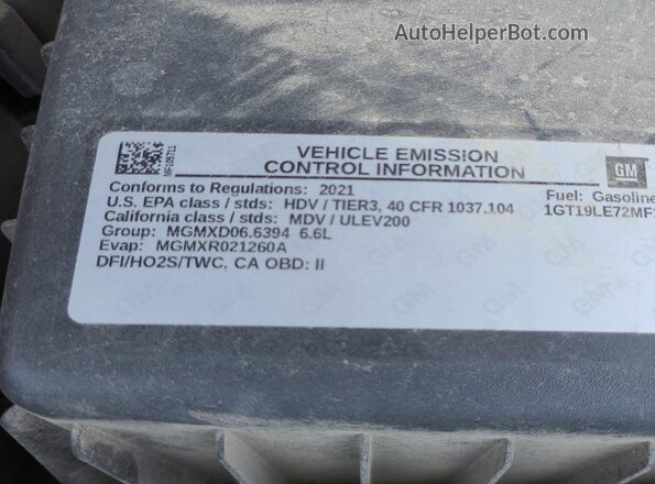 1GT19LE72MF105711 2021 GMC SIERRA  