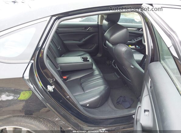1HGCV1F17MA002365 2021 HONDA ACCORD Black Widok naklejki z numerem VIN