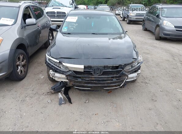 1HGCV1F17MA002365 2021 HONDA ACCORD Black Widok wnętrza z tyłu