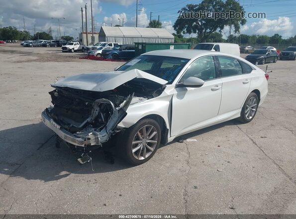 1HGCV1F18MA115533 2021 HONDA ACCORD White Передня ліва чверть