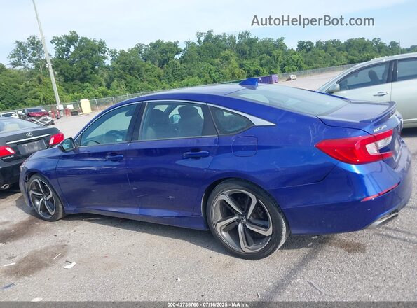 1HGCV1F33KA078468 2019 HONDA ACCORD Blue Widok wnętrza 360 stopni