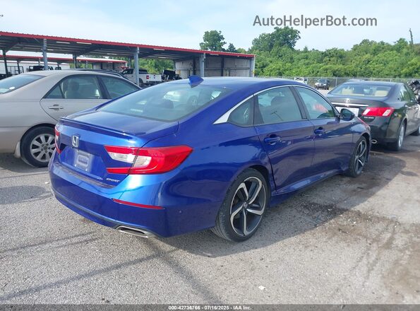 1HGCV1F33KA078468 2019 HONDA ACCORD Blue Tył prawy