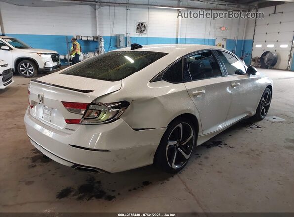 1HGCV1F34MA018637 2021 HONDA ACCORD White Задня права чверть